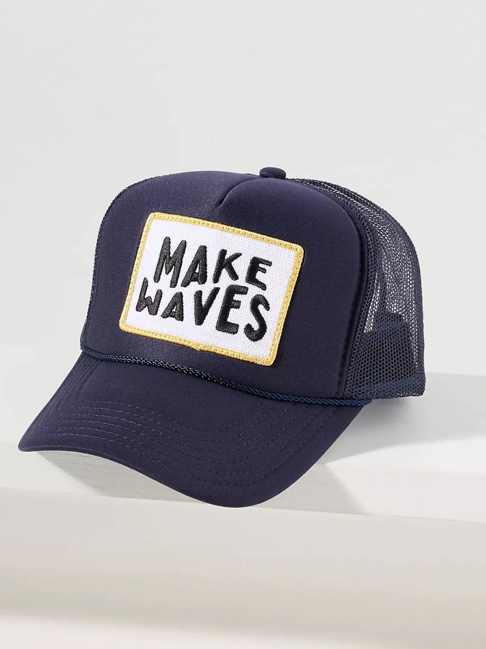 NWOT Anthropologie Friday Feelin Make Waves Trucker Hat